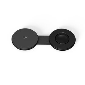 Portable M40 2-in-1 Qi2 15W Wireless Charger with Temperature Control for iPhone and AirPods