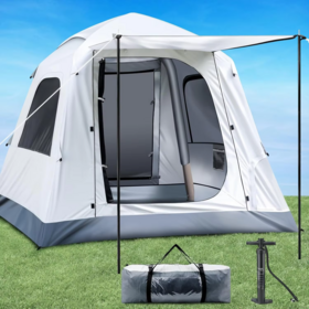 Durable Heavy-Duty Outdoor Inflatable Tent for Outdoor Living Waterproof Portable Shelter for Camping Parties