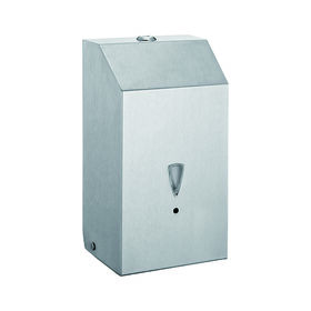 New SUS304 Stainless steel wall-mounted manual vertical soap dispenser for luxury hotel toilet washroom