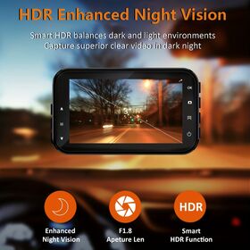 1080P + 720P Dual Lens 2 Channel Recording, OEM/ODM Car Camera with 3.0 Inch IPS HD Screen, GPS and WiFi are supported
