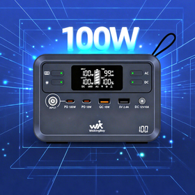 100W LiFePO4 Tragbare Powerstation mit Fortschrittlichem BMS, MPPT Solarladeregler und 24000mAh Kapazität für den Außenbereich