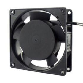 مروحة تبريد AC مقاس 92x92x25 مم بتدفق هواء 85 CFM، محمل كروي مزدوج، معتمدة من UL/CE/RoHS لتهوية علبة الكمبيوتر