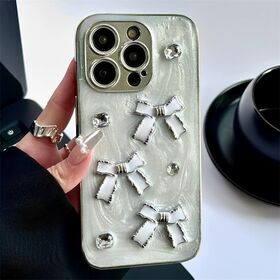 Funda para móvil con diseño tridimensional avanzado de diamantes de imitación para iPhone 15 Pro Max, 14 Pro y 13 Pro Max, novedad de 2025.