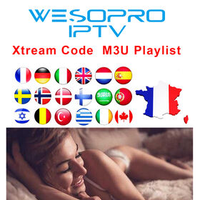 Kostenloses Test-M3u-IPTV-Abonnement 12 Monate Server IPTV M3u-Liste Xtream Code Hot Sale Frankreich Deutschland Sltv Trex IPTV-Reseller-Panel