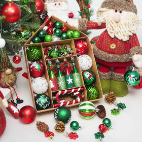 Indoor Outdoor Christmas Ball Ornaments Create a Magical Holiday Atmosphere, whether in Your Living Room or Garden.