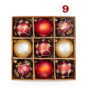 Multi Size Red and Gold Christmas Ornaments Balls Christmas Tree Decorations