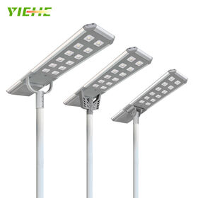 60W/80W todo en una luz de calle accionada solar al aire libre integrada del jardín del LED