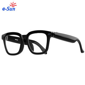 AI Smart Glasses mit 8MP Kamera, 30FPS Videoaufnahme, Dual-Mikrofon mit ENC-Geräuschunterdrückung, Bluetooth-Musik mit 5 Stunden Wiedergabezeit, 5GHz WiFi, TR90-Material