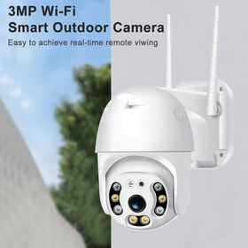 Caméra de Sécurité Sans Fil V380 Pro avec Détection de Mouvement Améliorée, 3MP et Téléobjectif 4mm pour Surveillance Extérieure