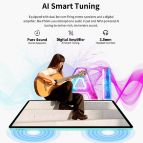14 pulgadas AI Android 16 Tablet con teclado, 8GB RAM 128GB ROM, 4G LTE tarjeta SIM soporte 2-en-1 PC Tablet para la oficina