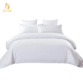Factory Price 5 Star Luxury Quality Plain White 100% cotton Hotel Bed Linen for Hotel