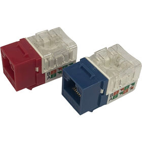 مقبس كيستون CAT6 UTP بألوان مختلفة - موصل RJ45 لشبكات البيع بالجملة
