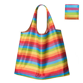 Sacs de courses pliables écologiques, grand sac fourre-tout imperméable en polyester
