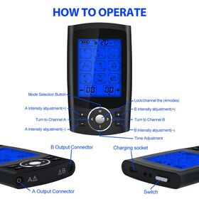 New Design Portable Electrotherapy 36 Modes Pain Relief Wireless Electric TENS Therapy Device