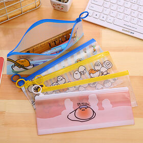 Estojos transparentes para crianças, escola, bolsa de armazenamento de artigos de papelaria à prova d'água em PVC, tamanho de 22*9,3 cm - Ideal para atacadistas e distribuidores.