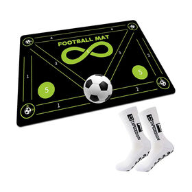 Anti Slip Improve Speed Strength Coordination Soccer Enthusiasts Silent Shock Train Mat Football Footstep Soccer Training Mat