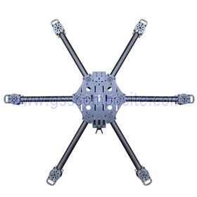 Kit de Armação de Drone FPV de Fibra de Carbono de Seis Eixos DIY de 11/13 polegadas com Braço Destacável de Longo Alcance e Grande Capacidade de Carga para Drone Crossover HTX