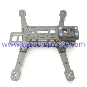 ODM OEM Usinage CNC de haute précision personnalisé 7 pouces sergé 3k brillant Plaques en fibre de carbone pour UAV Drone aérien bras Rack Kits