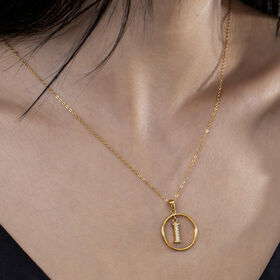 Gold Silver Initial Letter Necklaces for Men/Women, Dripping Initial Letter Pendant Necklaces A-Z, Necklace Initial Letter chain
