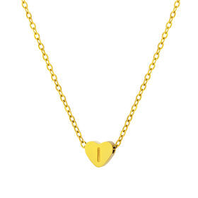Goldene Herz-Anfangsbuchstaben-Halsketten für Frauen, zierliche 14K vergoldete Buchstaben A-Z Halsketten mit Initialen, trendige Halsketten, Geschenke für Frauen