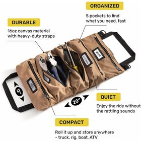 Travel Waterproof nylon roll up zipper tool bag for Mechanic & Electrician