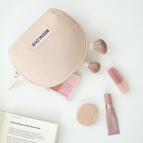 New - Style Semi - Circular Cosmetic Bag for Travel - Makeup Organizer, Mini Hand - Held and Portable