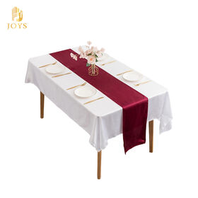 Camino de Mesa de Satén 30 x 274 cm, Tela Larga de Seda Brillante y Suave para Decoración de Bodas, Banquetes y Fiestas