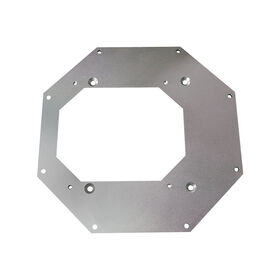 CNC-bearbeitetes Aluminium 6061 Satelliten zubehör mit klarer Anodisierung