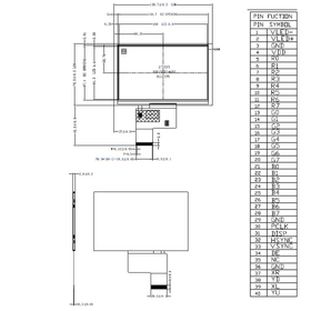 Módulo LCD TFT IPS de 5.0" 800*480 con legibilidad mejorada a la luz solar para equipos HMI (ROHS, CE)