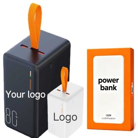 Fabrik Große Kapazität Outdoor 80000mAh Powerbank Tragbarer Schnelllade-PD22.5W-Ladegerät mit Trageband