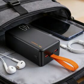 2026 Trendiger, hochkapazitiver 40000mAh PD22.5W Schnelllade-OEM-Powerbank zum Fabrikpreis mit Kabel und Trageband