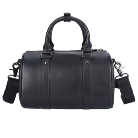 Moda Full Grain Couro Messenger Bag Real Couro Preto Natureza Couro Genuíno Luxo Ombro Viagem Crossbody Sling Bag