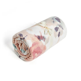 New arrival blue fleece blanket embroidered throw small travel blanket soft throw blanket flower throw blanket custom cotton blank