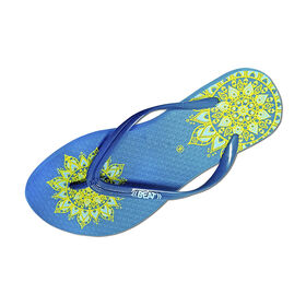 Schöne PE Damen-Zehentrenner mit Siebdruck, individuellem Logo und Farbe