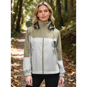 Color blocking, Women's colorblock waterproof jacket