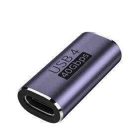 YUNKOZAND Adaptador USB C De 90 Grados, Adaptador USB C De ángulo Recto Con Carga De Video De 40