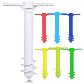 Ancre de sable pour parasol de plage, résistant au vent, antirouille, durable et disponible en plusieurs couleurs, adapté à diverses occasions