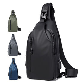 Bolso bandolera deportivo personalizado para hombre, bolso cruzado de pecho, riñonera de moda ajustable