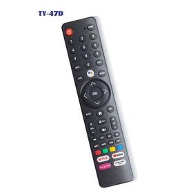 2.4GHz Wireless Voice Remote Control with APP Hot Keys, Silicone Buttons, and FCC Certification for Smart TVs