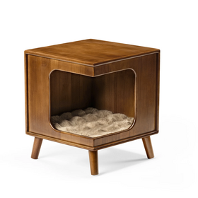 Multi-Functional Cat Bed & Side Table cat side table cat bed cat wood bed side table pet side table wooden cat side table