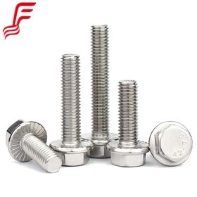 FRST! Baut Flange Hexagonal Berkepala Datar Bergerigi dengan Permukaan Flange Anti Selip