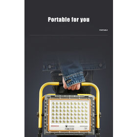 High-Power Portable Charging Floodlight 100W-300W Adjustable LED Emergency Lighting Camping, Construction Sites, Home Use