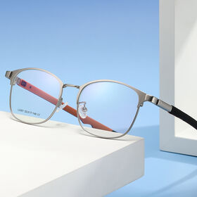 Marco metálico de las gafas clásicas del deporte con los templos desmontables del acero inoxidable para unisex