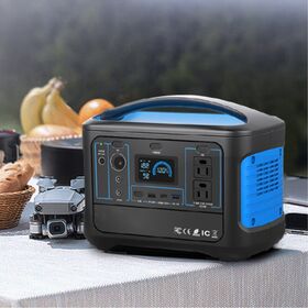 Mini Power Station 600W Portable All in One 24v Solar Power Generator Power Bank Jump Starter with Lighter