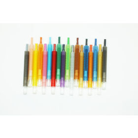 GAEA 24 Farben hochwertiges, langes, drehbares Wachsmalstift im PVC-Beutel