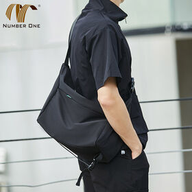 Bolso bandolera de viaje informal de gran capacidad para hombre, bolso de hombro cruzado