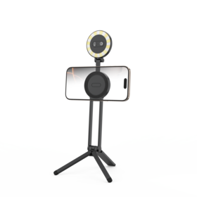 Leichte magnetische Handy-Stativhülle, Schreibtisch-kompatibel, Aluminiumlegierung, wasserdicht, verstellbares 2-in-1-Selfie für VLOG-Live-Übertragungen
