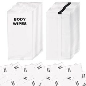 Lingettes Nettoyantes Personnelles Sans Rinçage Emballées Individuellement pour Femmes et Hommes