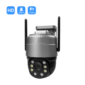 Caméra WiFi Intelligente V380 pour Maison avec Alarme, 2MP PTZ, IP66 Étanche, Caméra de Sécurité IP Sans Fil CCTV, WiFi 4G 5G pour Usage Extérieur