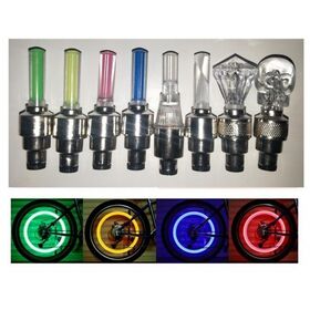 LED Neon Light Wheel Tire Light Valve Tire Lamp Warning Light Wheel Tire Cycling Accessories Bicycle